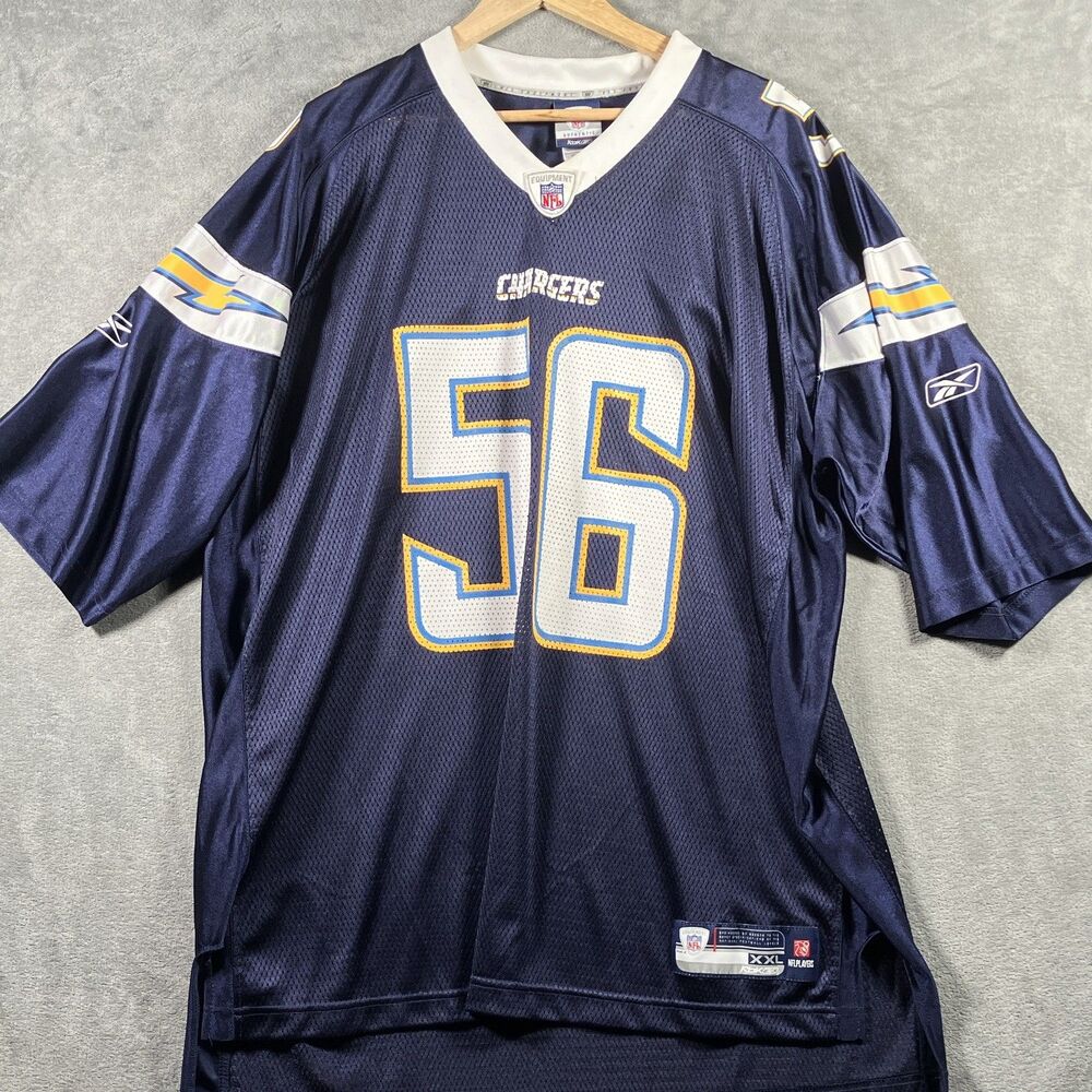 Los Angeles Chargers NFL RBK Merriman Number 56.    XXL